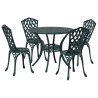 Ensemble de salle à manger pour jardin 5 pcs Vert Aluminium 516003516003