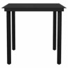 Ensemble à manger de jardin et coussins 3 pcs noir rotin verre 516004516004