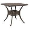 Ensemble de tables de jardin 3 pcs Bronze Aluminium coulé 516007516007