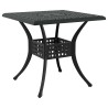 Ensemble de tables de jardin 3 pcs Noir Aluminium coulé 516008516008