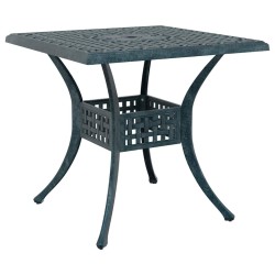 Ensemble de tables de jardin 3 pcs Vert Aluminium coulé 516011516011