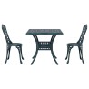 Ensemble de tables de jardin 3 pcs Vert Aluminium coulé 516011516011