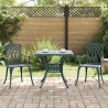 Ensemble de tables de jardin 3 pcs Vert Aluminium coulé 516028516028