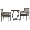 Ensemble bistro de jardin 3 pcs Marron polyrotin 516039516039