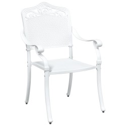 Ensemble de tables de jardin 3 pcs Blanc Aluminium coulé 516041516041