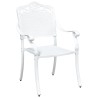 Ensemble de tables de jardin 3 pcs Blanc Aluminium coulé 516041516041