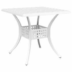 Ensemble de tables de jardin 3 pcs Blanc Aluminium coulé 516041516041