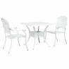 Ensemble de tables de jardin 3 pcs Blanc Aluminium coulé 516045516045