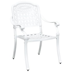 Ensemble de tables de jardin 3 pcs Blanc Aluminium coulé 516045516045