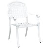 Ensemble de tables de jardin 3 pcs Blanc Aluminium coulé 516045516045