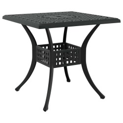 Ensemble de tables de jardin 3 pcs Noir Aluminium coulé 516047516047