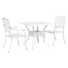Ensemble de tables de jardin 3 pcs Blanc Aluminium coulé 516048516048