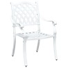 Ensemble de tables de jardin 3 pcs Blanc Aluminium coulé 516048516048