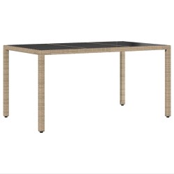 Ensemble de salle à manger pour jardin 5 pcs Beige polyrotin 516051516051