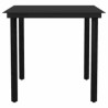Ensemble à manger jardin coussins 3pcs marron poly rotin verre 516053516053