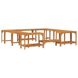 Entourage de bain à remous Marron 230 x 230 cm 516054516054