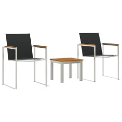 Ensemble de salle à manger pour jardin 3 pcs Marron et Noir 516062516062