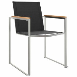 Ensemble de salle à manger pour jardin 3 pcs Marron et Noir 516062516062