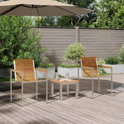 Transat 3 pcs Marron Bois d'Acacia Massif 516063516063