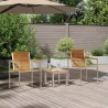 Transat 3 pcs Marron Bois d'Acacia Massif 516063516063
