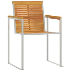 Transat 3 pcs Marron Bois d'Acacia Massif 516063516063