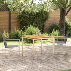 Ensemble de salle à manger pour jardin 3 pcs Marron 516064516064