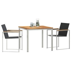 Ensemble de salle à manger pour jardin 3 pcs Marron 516064516064
