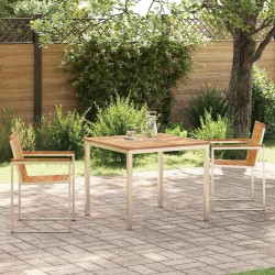 Ensemble de salle à manger pour jardin 3 pcs Marron 516065516065