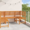Ensemble de banc de jardin 3 pcs Marron Bois d'Acacia Massif 516072516072