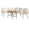 Ensemble de canapé de jardin 2 pcs Beige polyrotin 516077516077