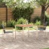 Ensemble de salle à manger pour jardin 3 pcs Marron 516080516080