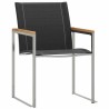 Ensemble de salle à manger pour jardin 3 pcs Marron 516080516080