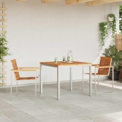 Ensemble de salle à manger pour jardin 3 pcs Marron 516081516081