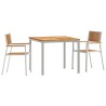 Ensemble de repas extérieur 3 pcs Marron Bois de teck massif 516082516082