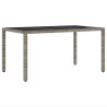 Ensemble de salle à manger pour jardin 5 pcs Gris polyrotin 516084516084