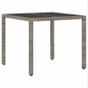 Ensemble de salle à manger pour jardin 3 pcs Gris polyrotin 516085516085