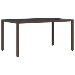 Ensemble de salle à manger pour jardin 5 pcs Marron polyrotin 516087516087