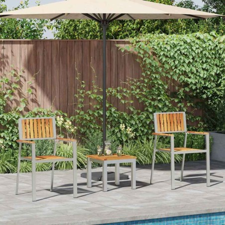 Ensemble de salle à manger pour jardin 3 pcs Marron 516088516088