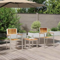 Ensemble de salle à manger pour jardin 3 pcs Marron 516088516088