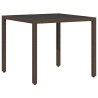 Ensemble de salle à manger pour jardin 3 pcs Marron polyrotin 516092516092
