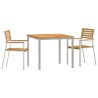 Ensemble de salle à manger pour jardin 3 pcs Marron 516095516095