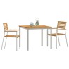 Ensemble de salle à manger pour jardin 3 pcs Marron 516095516095