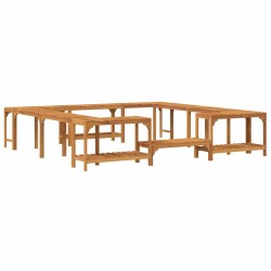 Entourage de bain à remous Marron 255 x 255 x 55,5 cm 516096516096