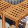 Entourage de bain à remous Marron 255 x 255 x 55,5 cm 516096516096