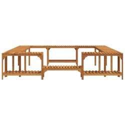 Entourage de bain à remous Marron 255 x 255 x 55,5 cm 516096516096