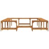 Entourage de bain à remous Marron 255 x 255 x 55,5 cm 516096516096