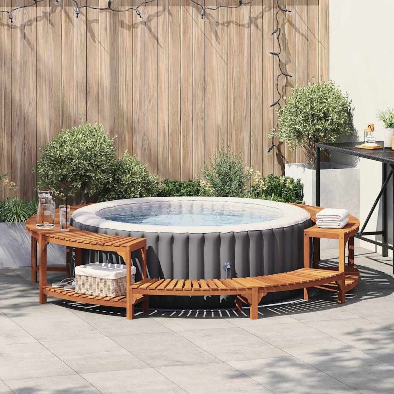Entourage de bain à remous Marron Ø275 x 55,5 cm 516098516098