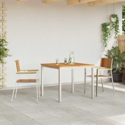 Ensemble de repas extérieur 3 pcs Marron Bois d'Acacia Massif 516100516100