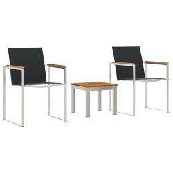 Ensemble de salle à manger pour jardin 3 pcs Marron et Noir 516103516103