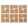 Collage de cadres photo de photo 24x(10x15 cm) Blanc MDF 516108516108